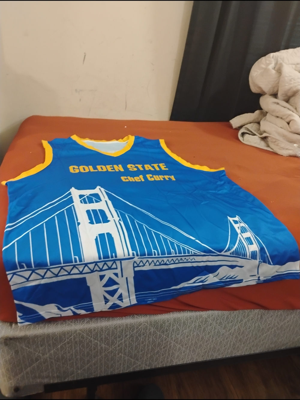 Golden State 'Chef Curry' Blue Practice Jersey Basketball